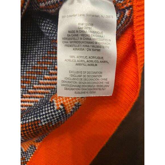 NFL Team Apparel Denver Broncos Ugly Christmas Sweater Men's Small Winter Fall - Picture 5 of 8